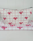 Nappy Wallet - Pink Bows