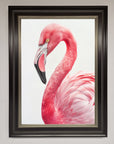 Pink Flamingo Stare Framed Print