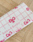 Travel Changing Mat - Pink Bows