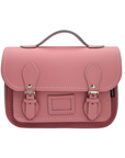 Leather Midi Satchel - Pastel Pink
