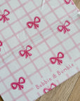 Travel Changing Mat - Pink Bows