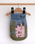 Pink Castle Dog Jumper in British Wool