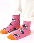 Save the Pink Puffin Bamboo Socks