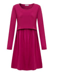 Pippa Purple Breastfeeding Skater Dress