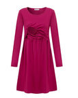 Pippa Purple Breastfeeding Skater Dress