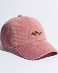 Pink Corduroy Dad Cap Inspired by Pippi
