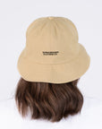 Pippi Longstocking Beige Cotton Bucket Hat