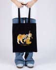 Pippi Tiger Cotton Tote Bag