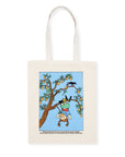 Upside Down Cotton Canvas Tote Bag