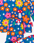 Premium Organic Cotton Floral Kids Pajamas with Comfortable Waistband, Soft Cuffs, and Eco-Friendly Dyes by Toby Tiger at brixbailey.com