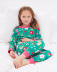 Premium Organic Cotton Kids Pajama Set with Adorable Forest Print, GOTS Certified, Soft and Comfortable Sleepwear by Toby Tiger at brixbailey.com