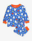Friendly Ghosts GOTS Certified Organic Cotton Halloween Pajama Set for Kids, Soft and Comfortable Sleepwear, Sustainable Toby Tiger Collection by Toby Tiger at brixbailey.com
