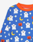 Friendly Ghosts Halloween Kids Pajama Set in GOTS Certified Organic Cotton, Soft and Comfortable Sleepwear for Children by Toby Tiger at brixbailey.com