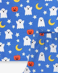 Friendly Ghosts Halloween Kids Pajama Set, GOTS Certified Organic Cotton, Soft and Comfortable Sleepwear for Boys and Girls by Toby Tiger at brixbailey.com