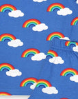Premium baby sleepwear set, organic cotton rainbow print pajamas, soft and comfortable two-piece pajama set, GOTS certified by Toby Tiger at brixbailey.com