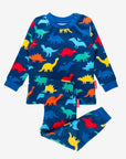 Rainbow Dinosaur Pajamas for Kids - Soft Organic Cotton Dino Sleepwear with Fantasy Print by Toby Tiger at brixbailey.com