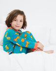 Luxury Lion and Tiger Print Organic Cotton Pajamas for Kids - Soft GOTS-Certified Sleepwear by Toby Tiger at brixbailey.com