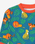 Premium Lion and Tiger Print Organic Cotton Pajamas for Kids - Soft, Eco-Friendly Sleepwear by Toby Tiger at brixbailey.com