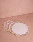 Alice Multi Coloured Trim Placemats - Set of 4