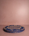 Atlántico Iraca Woven Placemat, Blue - Set of 4