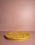Atlántico Iraca Woven Placemats, Yellow Set of 4