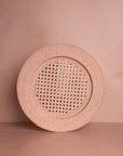 Harbour Island Round Rattan Charger Placemat Pink - Set of 4