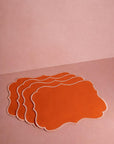 Papaya Coloured Placemats - Set of 4