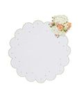 Scalloped Garden Round Placemats - Set of 4