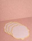 Yellow Trim Placemats - Set of 4