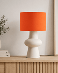 Plain Bright Orange Lampshade – Handmade UK, Ceiling or Table Lamp Shade | Made to Order