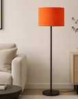 Plain Bright Orange Lampshade – Handmade UK, Ceiling or Table Lamp Shade | Made to Order