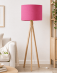 Plain Cerise Pink Lampshade – Handmade UK, Ceiling or Table Lamp Shade | Made to Order