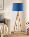 Plain Cobalt Blue Lampshade – Handmade UK, Ceiling or Table Lamp Shade | Made to Order