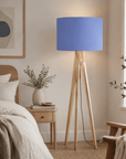 Plain Cornflower Blue Lampshade – Handmade UK, Ceiling or Table Lamp Shade | Made to Order