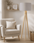 Plain Dove Grey Lampshade – Handmade UK, Ceiling or Table Lamp Shade | Made to Order