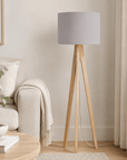 Plain Dove Grey Lampshade – Handmade UK, Ceiling or Table Lamp Shade | Made to Order
