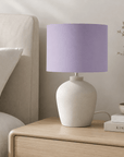 Plain Lavender Lampshade – Handmade UK, Lilac Ceiling or Table Lamp Shade | Made to Order