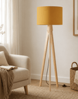 Plain Mustard Lampshade – Handmade UK, Yellow Ceiling or Table Lamp Shade | Made to Order