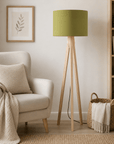 Plain Olive Green Lampshade – Handmade UK, Ceiling or Table Lamp Shade | Made to Order