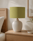Plain Olive Green Lampshade – Handmade UK, Ceiling or Table Lamp Shade | Made to Order