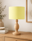 Plain Pale Lemon Lampshade – Handmade UK, Ceiling or Table Lamp Shade | Made to Order