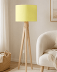Plain Pale Lemon Lampshade – Handmade UK, Ceiling or Table Lamp Shade | Made to Order