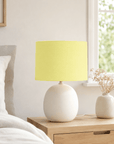 Plain Pale Lemon Lampshade – Handmade UK, Ceiling or Table Lamp Shade | Made to Order