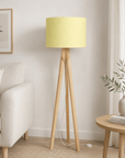 Plain Pale Lemon Lampshade – Handmade UK, Ceiling or Table Lamp Shade | Made to Order