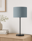 Plain Petrol Blue Lampshade – Handmade UK, Ceiling or Table Lamp Shade | Made to Order