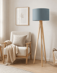 Plain Petrol Blue Lampshade – Handmade UK, Ceiling or Table Lamp Shade | Made to Order