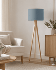 Plain Petrol Blue Lampshade – Handmade UK, Ceiling or Table Lamp Shade | Made to Order