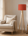 Plain Rust Red Lampshade – Handmade UK, Ceiling or Table Lamp Shade | Made to Order