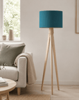 Plain Teal Lampshade – Handmade UK, Ceiling or Table Lamp Shade | Made to Order