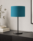 Plain Teal Lampshade – Handmade UK, Ceiling or Table Lamp Shade | Made to Order